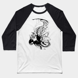 BULLET WITH BUTTERFLY WINGS 4 Baseball T-Shirt